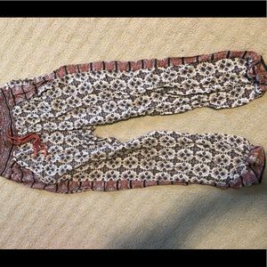 American eagle pink flow pants